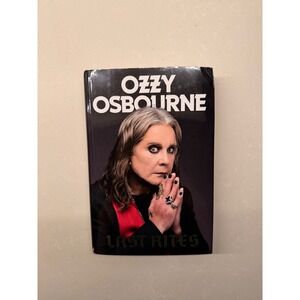 Ozzy Osbourne Last Rites Hardcover Book 1st US Edition 2025 Grand Central Black